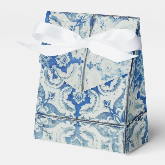 Antikes Vintages portugiesisches Fliesenmuster - A Geschenkschachtel (Vorderseite)