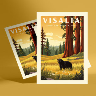 Antikes Visalia Kalifornien Postkarte