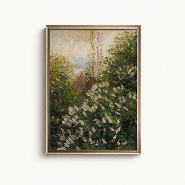 Antikes Wald-Wildblumen-Poster Poster (Antique Woodland Wildflower Wall Art Poster - close-up view (frame/decor not included))