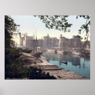 Antikes Wales, Carnarvon Castle 1905 Poster