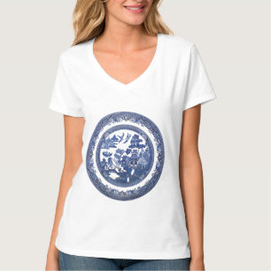 Antikes Weidenmuster T-Shirt