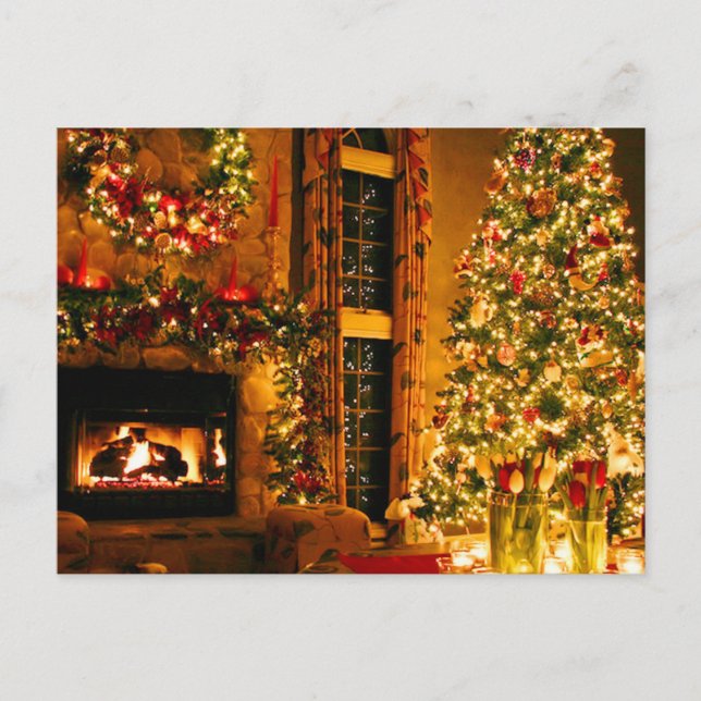 antikes Weihnachten Postkarte (Vorderseite)