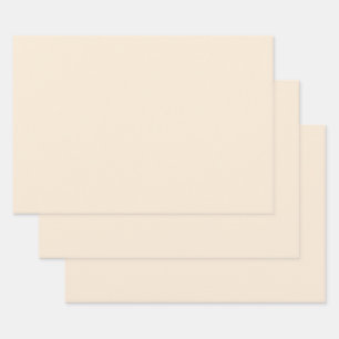 Antikes Weiß (Vollfarbe) Geschenkpapier Set