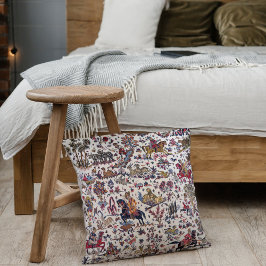 Antikes Weißes Oriental Persisches Kilim Rug Kissen