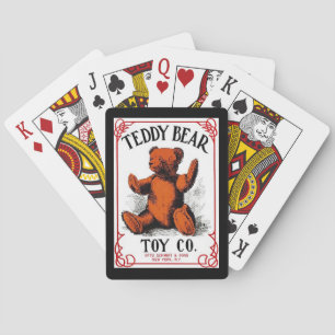 Antikes Werbungs-Teddybär-Spielzeug-Spielkarten Spielkarten