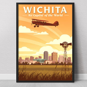 Antikes Wichita Kansas Poster