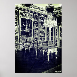 Antikes Wien Schönbrunn Palast Vieux Laque Zimmer Poster