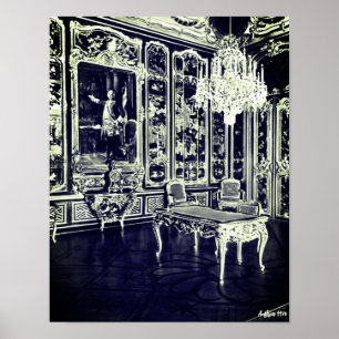 Antikes Wien Schonbrunn Palast Vieux Laque Zimmer Poster