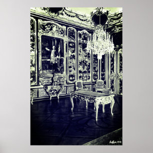 Antikes Wien Schönbrunn Palast Vieux Laque Zimmer Poster