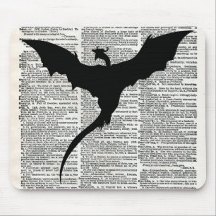 Antikes Wörterbuch Papier Drache Mittelalterlich Mousepad
