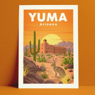 Antikes Yuma Arizona Postkarte