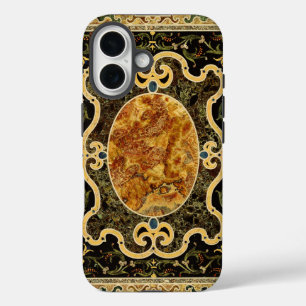 Antikes Ziermuster - italienisches Gemsteinmuster iPhone 16 Hülle