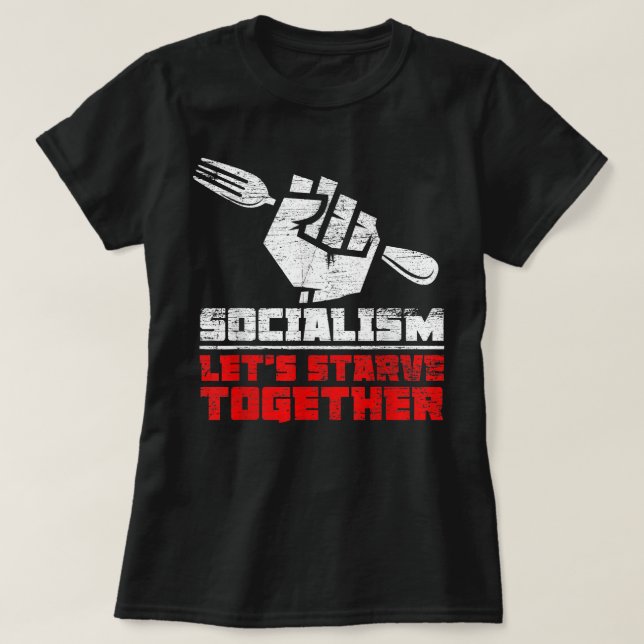 Antikommunismus - Antisozialismus T-Shirt (Design vorne)