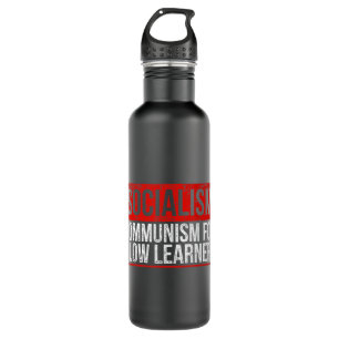 Antikommunistisch-kapitalistisch-libertarisch-anti Edelstahlflasche
