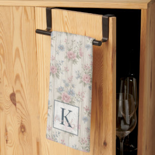 AntikRustikal Verspielter Shabby Chic Stil Blumen Geschirrtuch