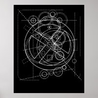 Antikythera Mechanism Drawing