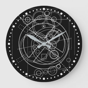 Antikythera-Mechanismus Zeichnend Große Wanduhr