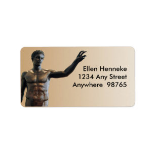 Antikythera-Statue Adressaufkleber