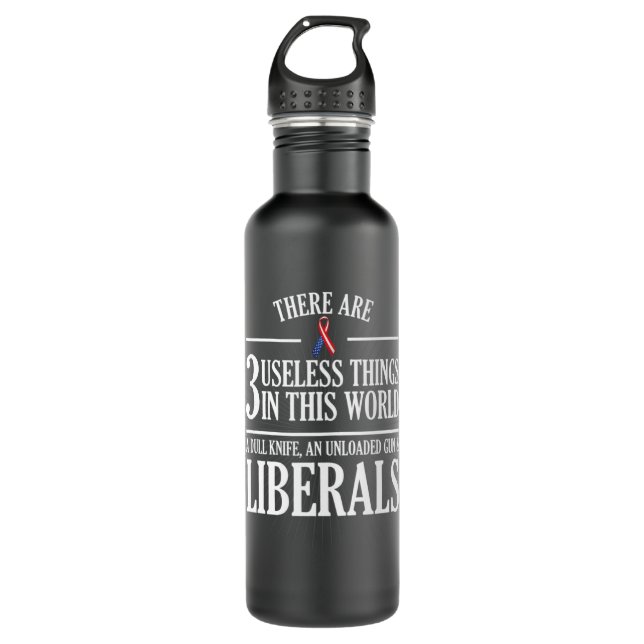 Antiliberale, nutzlose Liberale, Liberale Tears.pn Edelstahlflasche (Vorderseite)