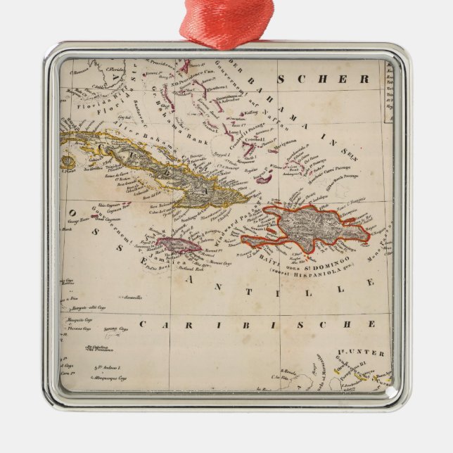 Antillen 10 silbernes ornament (Vorne)