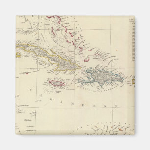 Antillen oder WestIndien-Inseln Magnet