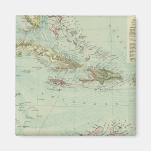 Antillen oder Westindien Magnet