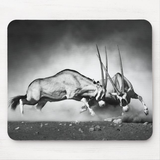 Antilopen-Kampf-Mauspad Mousepad (Vorne)