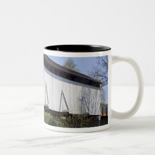 Antilopen-Nebenfluss-überdachte Brücke, im Jahre Zweifarbige Tasse
