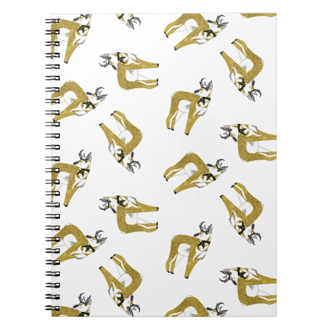 Antilopen-Wurf-Notizbuch Notizblock (Vorderseite)
