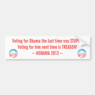 Antiobama-Aufkleber, NOBAMA 2012, Autoaufkleber