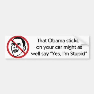 Antiobama-Autoaufkleber Autoaufkleber