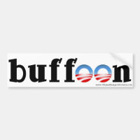 Antiobama-Autoaufkleber"Possenreißer! "
