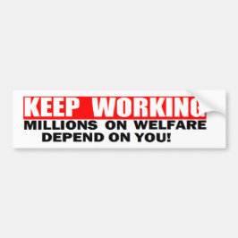 ANTIOBAMA 'BEHALTEN DAS ARBEITEN. MILLONS AUF AUTOAUFKLEBER