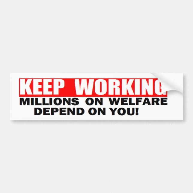 ANTIOBAMA 'BEHALTEN DAS ARBEITEN. MILLONS AUF AUTOAUFKLEBER (Vorne)