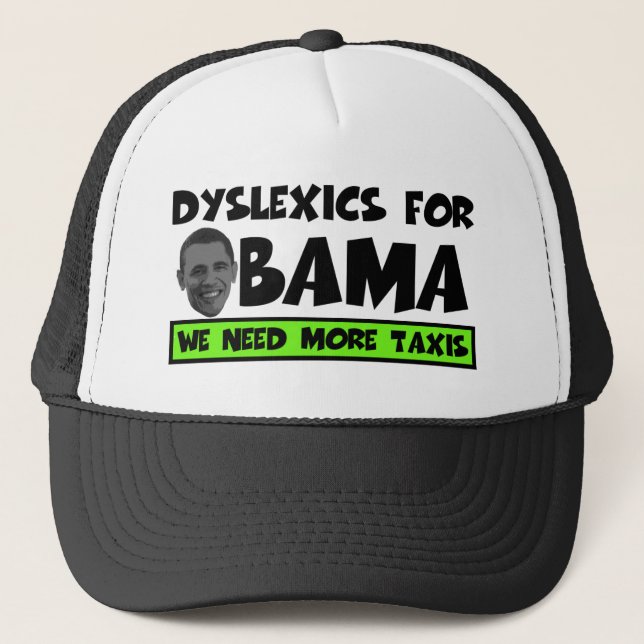 Antiobama-Dyslexie Truckerkappe (Vorderseite)