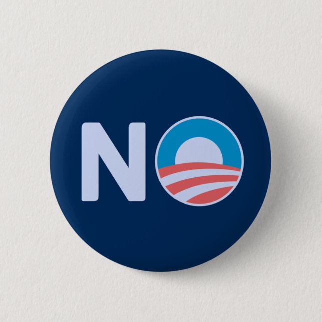 Antiobama-Knopf Button (Vorderseite)