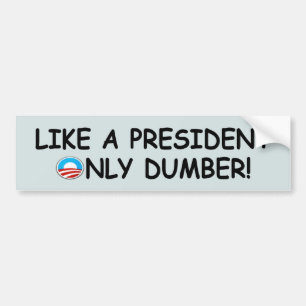 AntiObama stumm, stummerer Antipräsident Obama Autoaufkleber