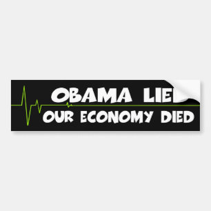Antiobama-Wirtschafts-Autoaufkleber Autoaufkleber