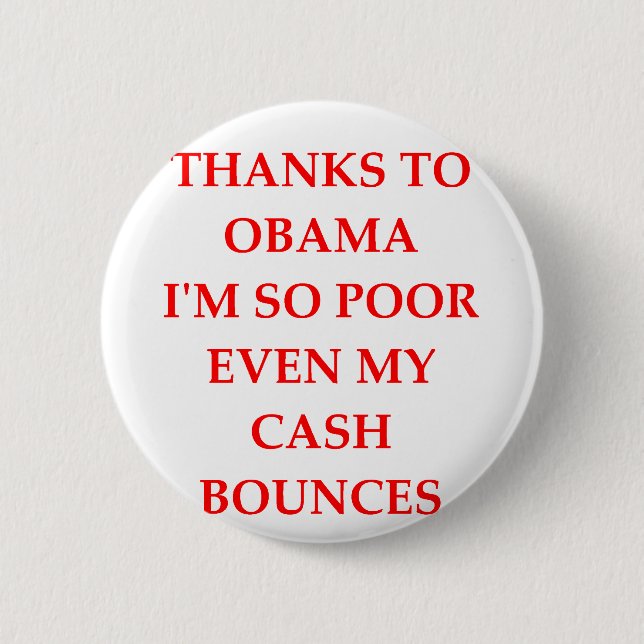 Antiobama-Witz Button (Vorderseite)