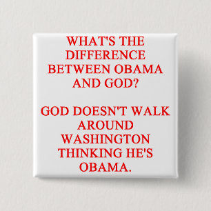 Antiobama-Witz Button