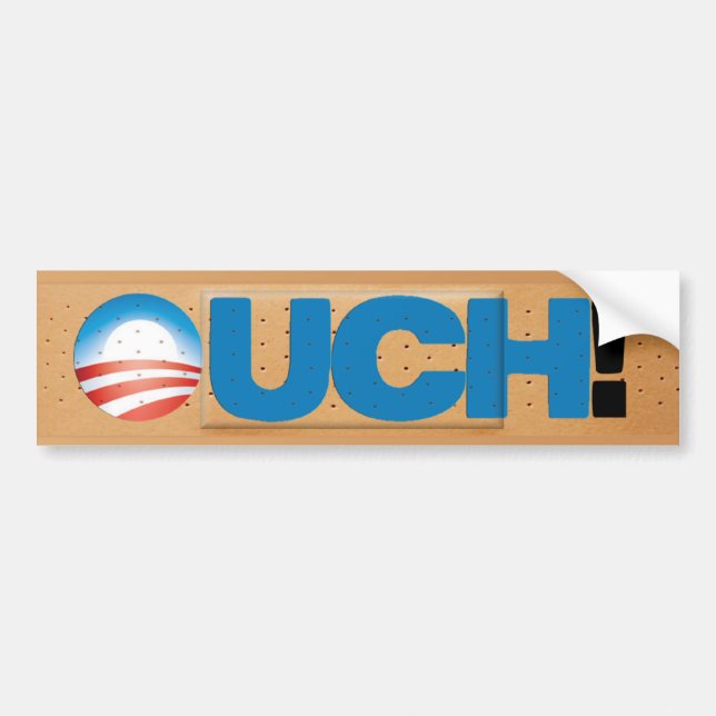 AntiObamaCare: AUTSCH! Autoaufkleber (Vorne)