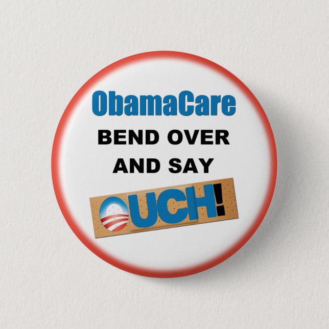 AntiObamaCare Button (Vorderseite)