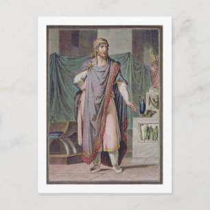 Antiochus, Kostüm für "Berenice" von Jean Racine, Postkarte