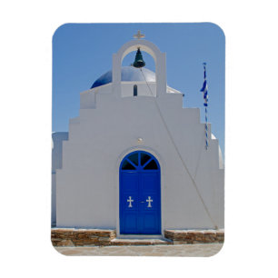 Antiparos Blaue und Weiße Kapelle Magnet