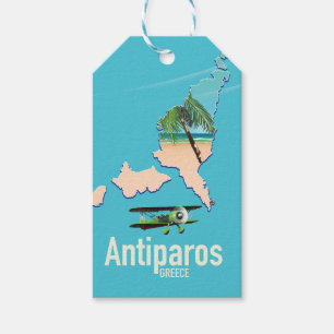 Antiparos-Griechenland-Reisekarte Geschenkanhänger