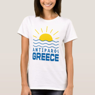 Antiparos Griechenland Sonnenschein und Meereswell T-Shirt