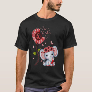 Antiphospholipid-Syndrom Bewusstsein Burgund Hippi T-Shirt