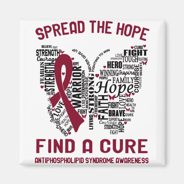 Antiphospholipid-Syndrom Sensibilisierungsmonat Magnet (Vorne)