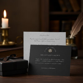 Antiquarian Act of Commission Graduation Gift Card Feiertagspostkarte