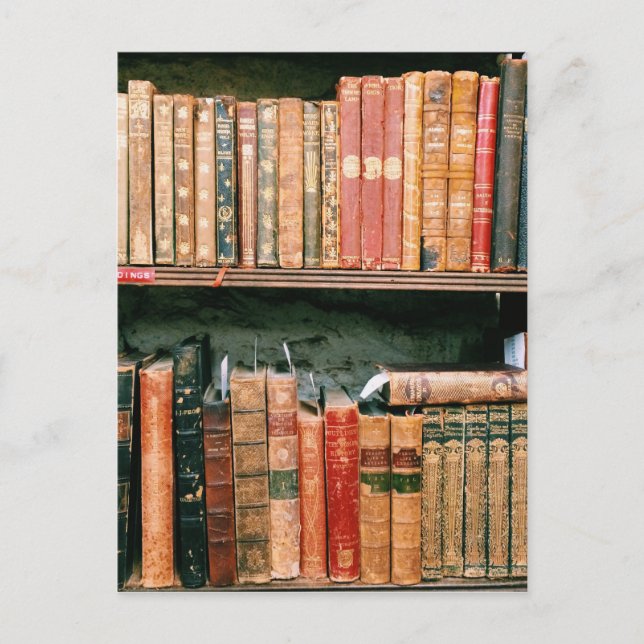 Antiquarische Bücher Postkarte (Vorderseite)